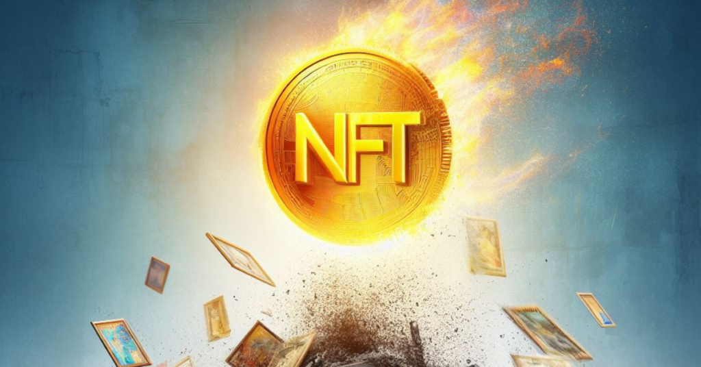 Picture of NFT symbol rising from the ashes